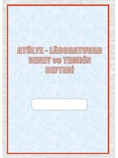 Atelye Laboratuvar Deney ve Temrin Defteri - Elektrik
